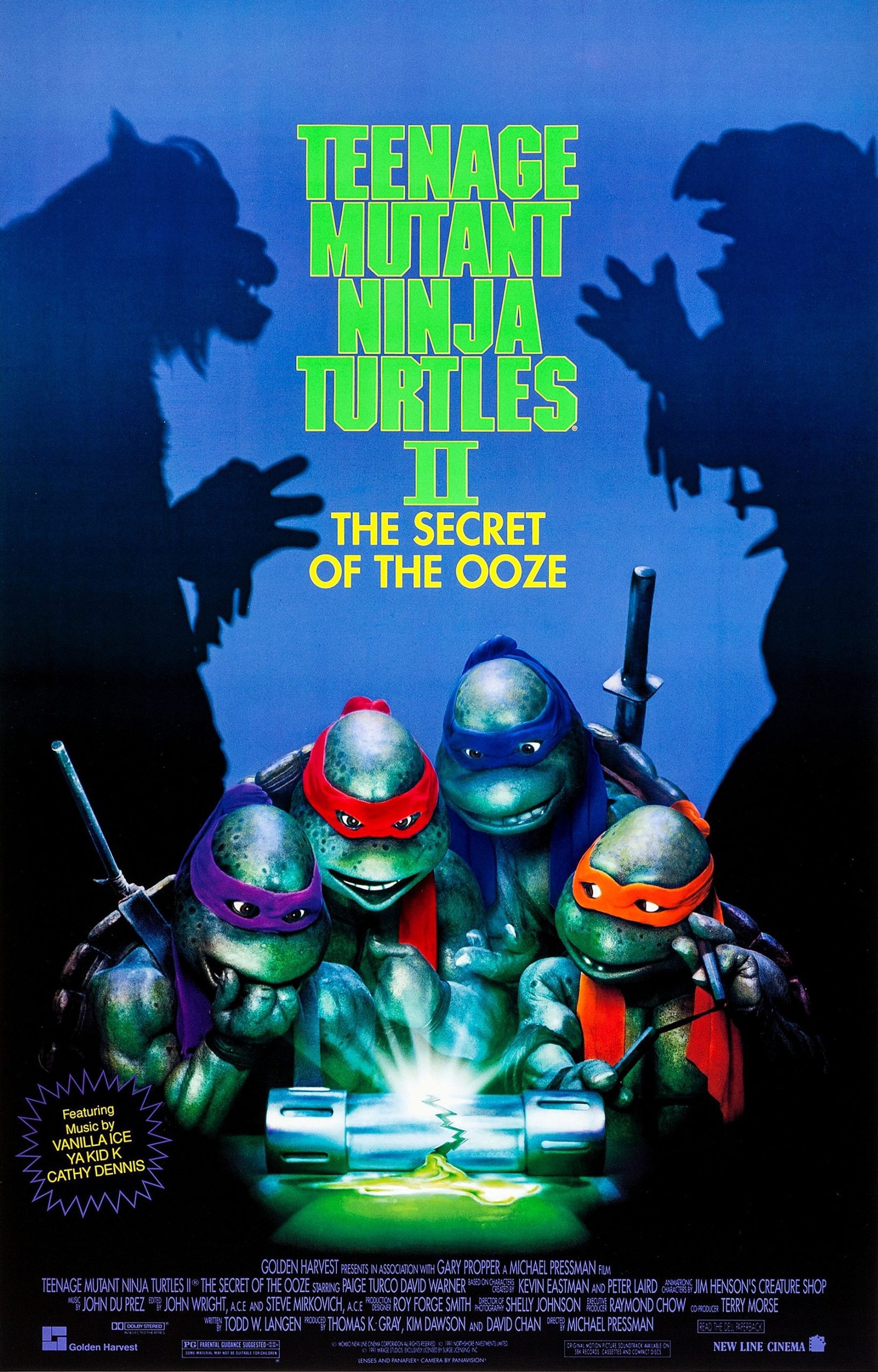 ดูหนังออนไลน์ Teenage Mutant Ninja Turtles II: The Secret of the Ooze